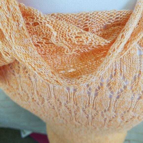 3/$25 Moth Anthropologie crochet top ORANGE XS - Picture 6 of 6